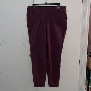 NWT - maroon dress jeggings